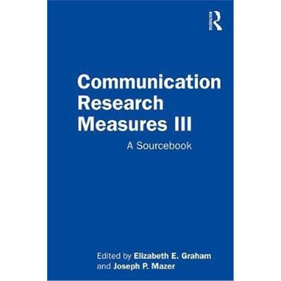 按需印刷Communication Research Measures III:A Sourcebook[9781138304413]