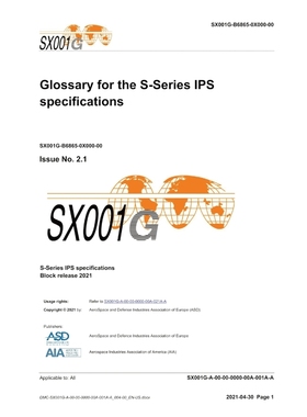 按需印刷SX001G, Glossary for the S-Series IPS specifications, Issue 3.0[9788419125231]