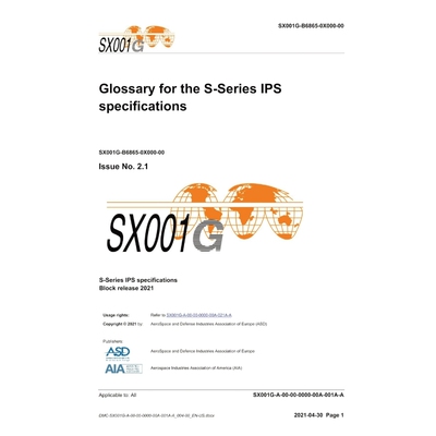 按需印刷不退不换SX001G, Glossary for the S-Series IPS specifications, Issue 3.0[9788419125231]