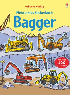 预订【德语】 Mein erstes Stickerbuch: Bagger[9781782326878]