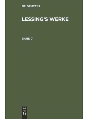 按需印刷DEG G. E. Lessing: Lessing’s Werke. Band 7[9783111303932]