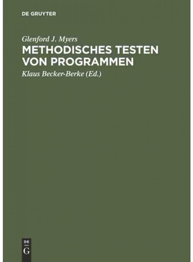 按需印刷DEG Methodisches Testen von Programmen[9783486256345]