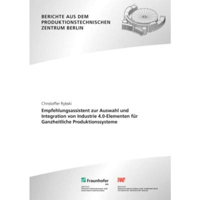 预订不退不换德语 Empfehlungsassistent zur Auswahl und Integration von Industrie 4.0-Elementen für Ga