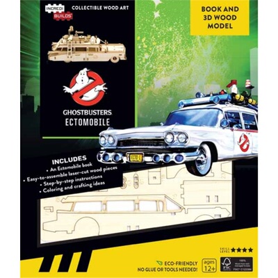预订不退不换IncrediBuilds: Ghostbusters::Ectomobile Book and 3D Wood Model[9781682984222]