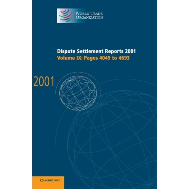 预订Dispute Settlement Reports 2001: Volume 9, Pages 4049-4693