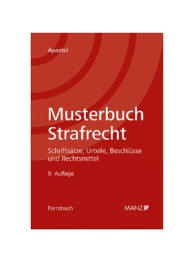 预订【德语】Musterbuch Strafrecht: