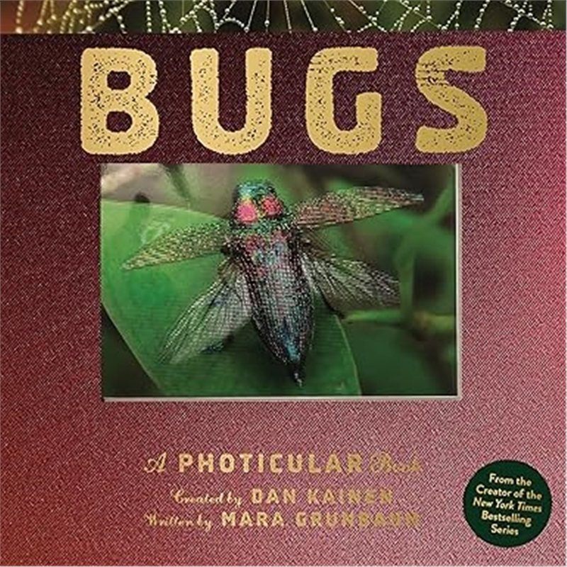 现货  3D光与影 会动的书  Bugs  昆虫 视觉动画书系列  精装 英文原版  自然百科 A Photicular [9781523532087]