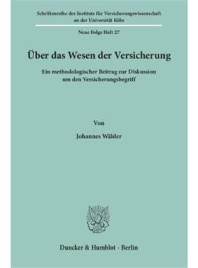 预订【德语】 uber das Wesen der Versicherung.:Ein meth