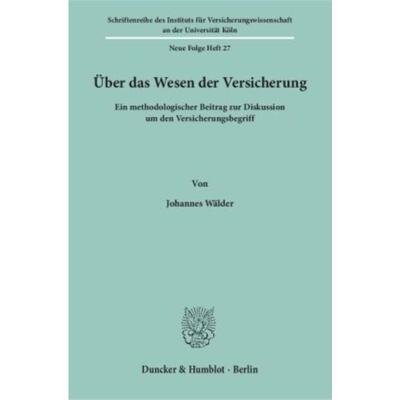 预订【德语】 uber das Wesen der Versicherung.:Ein meth