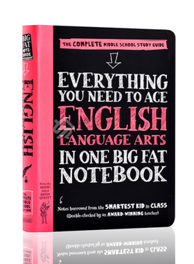 现货 美国中学生优等生笔记 Everything You Need to Ace English Language Arts 英语语言艺术 英语原版 美国少年学霸超级笔记