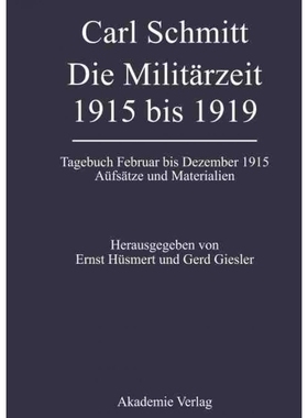 按需印刷DEG Die Milit?rzeit 1915 bis 1919[9783050040790]