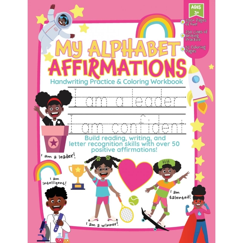 按需印刷My Alphabet Affirmations Coloring and Handwriting Workbook for Black Girls[9798986838311]