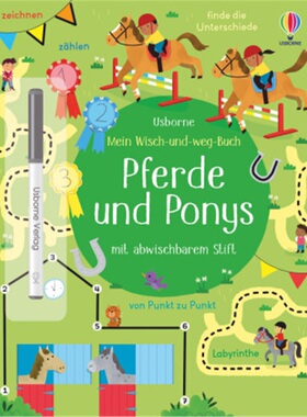 预订【德语】 Mein Wisch-und-weg-Buch: Pferde und Ponys[9781789415759]