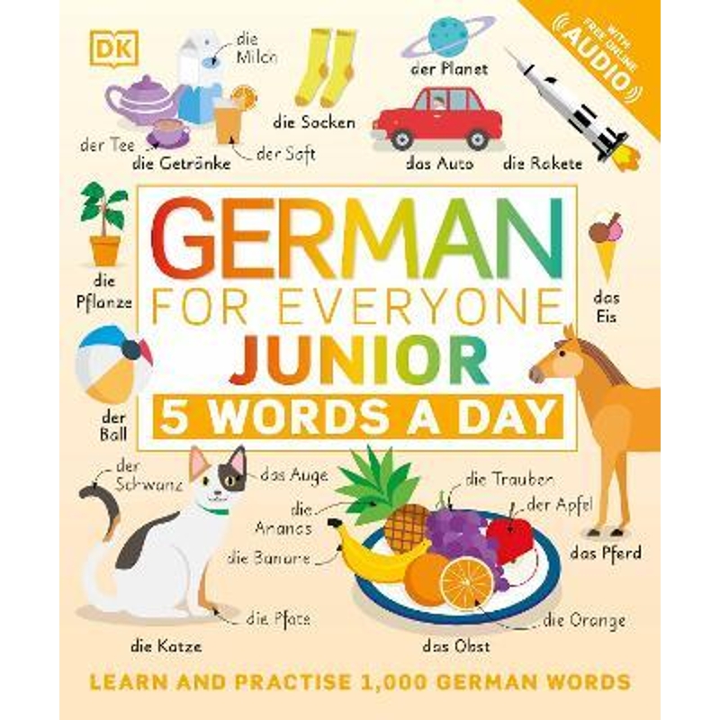 预订German for Everyone Junior 5 Words a Day:Learn and Practise 1,000 German Words