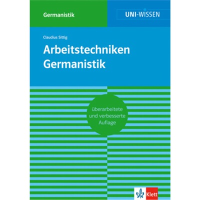 预订不退不换德语 Klett Uni Wissen Arbeitstechniken Germanistik[9783129390153]