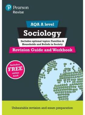 预订Pearson REVISE AQA A level Sociology Revision Guide and Workbook inc online edition - 2023 and 2024 exams
