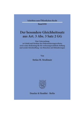 预订不退不换德语Der besondere Gleichheitssatz aus Art. 3 Abs. 3 Satz 2 GG.:Eine Untersuchung zu Gehalt und Struktur des