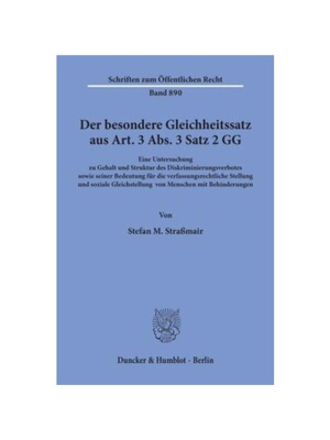 预订【德语】Der besondere Gleichheitssatz aus Art. 3 Abs. 3 Satz 2 GG.:Eine Untersuchung zu Gehalt und Struktur des Disk