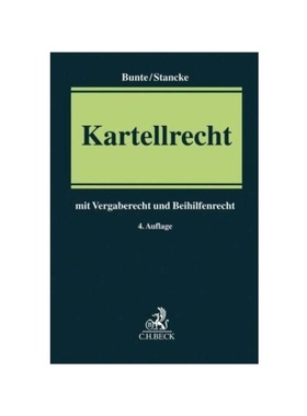 预订【德语】Kartellrecht:mit Vergaberecht und Beihilfenrecht