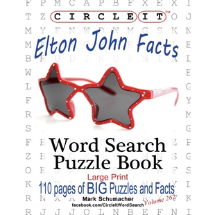 按需印刷Circle It, Elton John Facts, Word Search, Puzzle Book[9781950961498]