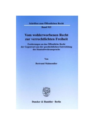 预订【德语】Vom wohlerworbenen Recht zur verrechtlichten Freiheit.:Forderungen an das ?ffentliche Recht der Gegenwart au