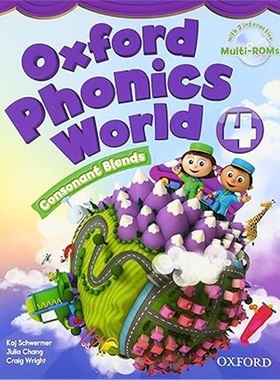 现货Oxford Phonics World: 4: Student Book with MultiROM[9780194596206]