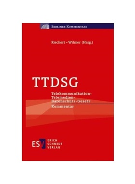 预订【德语】TTDSG:Telekommunikation-Telemedien-Datenschutz-Gesetz Kommentar