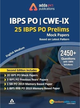 按需印刷IBPS PO 2019 Prelims Mocks Papers (English Printed Edition)[9789388964623]