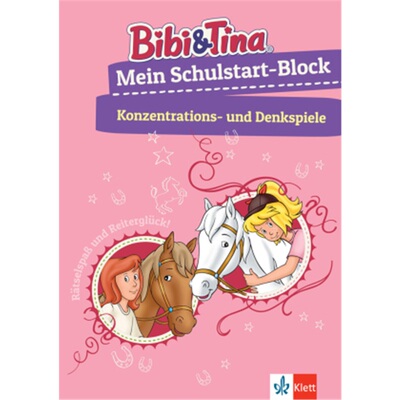 预订【德语】 Bibi & Tina - Mein Schulstart-Block - Konzentrations- und Denkspiele[9783129496121]