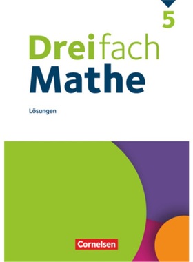 预订【德语】 Dreifach Mathe - Ausgabe 2021 - 5. Schuljahr Lösungen zum Schülerbuch[9783060436361]