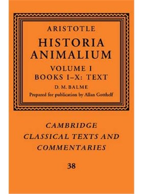 按需印刷Aristotle: 'Historia Animalium': Volume 1, Books I-X: Text[9781107403413]