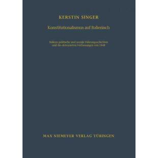 按需印刷不退不换DEG Konstitutionalismus auf Italienisch[9783484821194]
