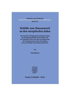 预订【德语】Beihilfe zum Massenmord an den europ?ischen Juden.:Eine kritische Würdigung der Rechtsprechung des Bundesge