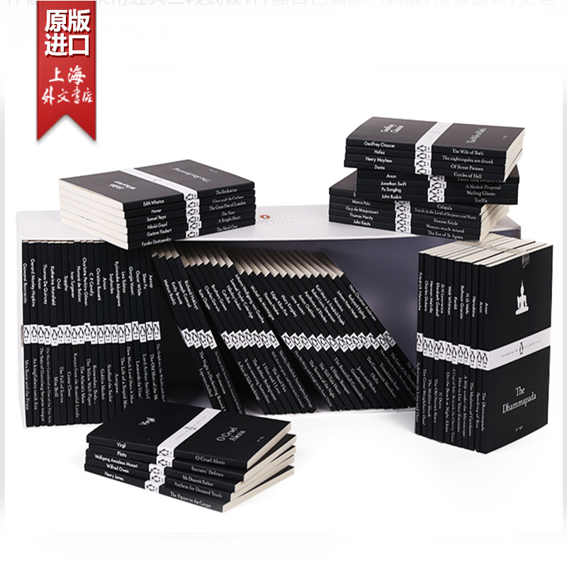 企鹅经典小黑书 英文原版 penguin Little Black Classics Box Set 80本 企鹅出版社正版80周年经典纪念套装80册 短篇小说读物