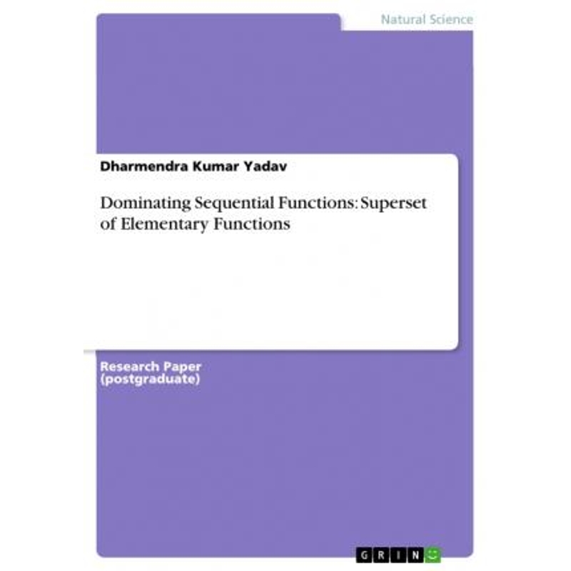按需印刷Dominating Sequential Functions[9783668464001]