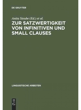 按需印刷不退不换DEG Zur Satzwertigkeit von Infinitiven und Small Clauses[9783484303157]