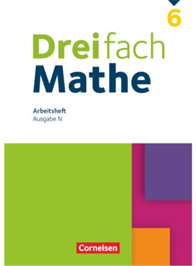 预订【德语】 Dreifach Mathe - Ausgabe N - 6. Schuljahr Arbeitsheft mit Lösungen[9783060436866]