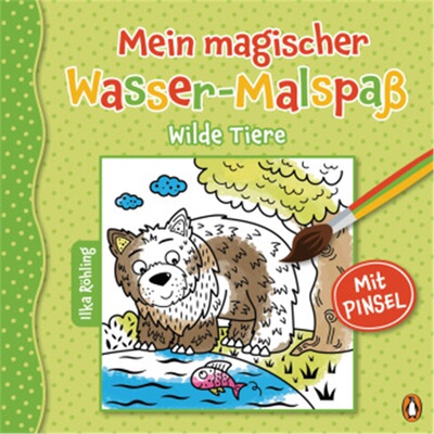 预订【德语】Mein magischer Wasser-Malspaß - Wilde Tiere[9783328300854]