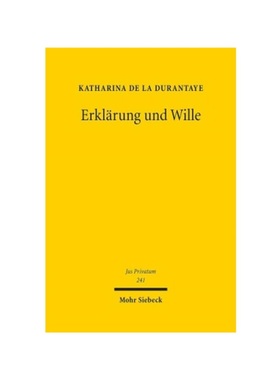 预订【德语】Erkl?rung und Wille:Habilitationsschrift