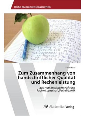 预订【德语】Zum Zusammenhang von handschriftlicher Qualitat und Rechenleistung[9783330521407]