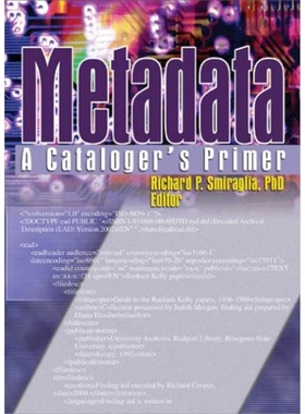 预订Metadata[9780789028013]