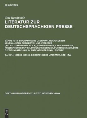 按需印刷DEG 149883?C160745. Biographische Literatur. Sco   Zw[9783598234835]