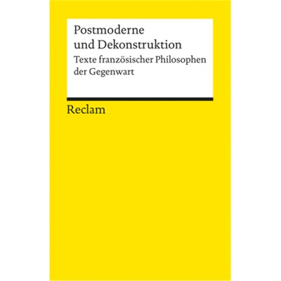预订【德语】Postmoderne und Dekonstruktion[9783150086681]