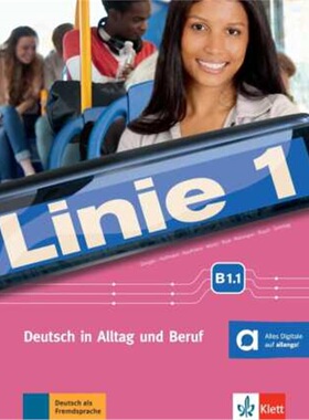预订不退不换德语 Linie 1 - Kurs- und Übungsbuch B1.1, m. DVD-ROM[9783126070904]