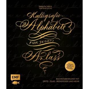 预订【德语】 Kalligrafie - Alphabete für jeden Anlass:Buchstabenkunst mit Spitz-, Glas-, Redisfe
