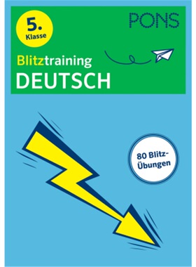预订不退不换德语 PONS Blitztraining Deutsch 5. Klasse[9783125625709]