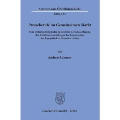 预订【德语】 Presseberufe im Gemeinsamen Markt.:Eine U