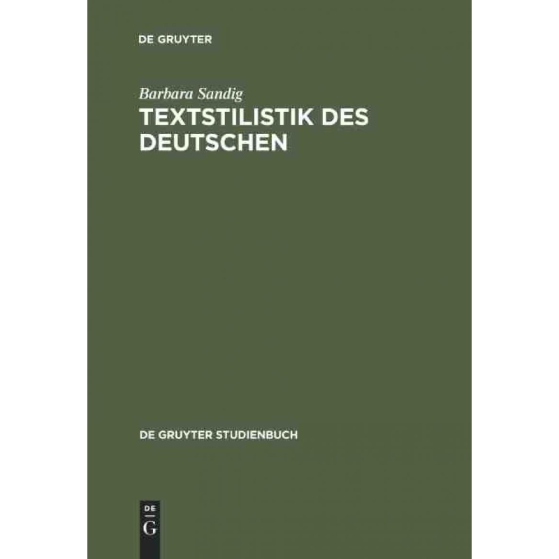 按需印刷DEG Textstilistik des Deutschen[9783110188707]