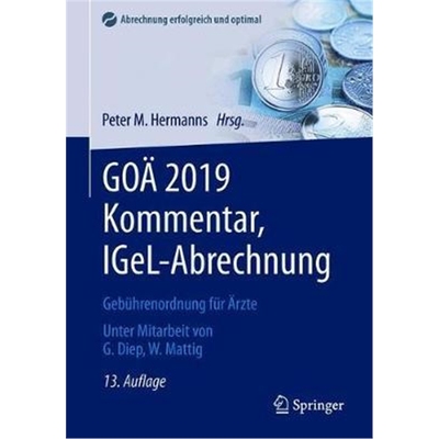 预订Goa 2019 Kommentar, Igel-Abrechnung:Gebuhrenordnung Fur AErzte