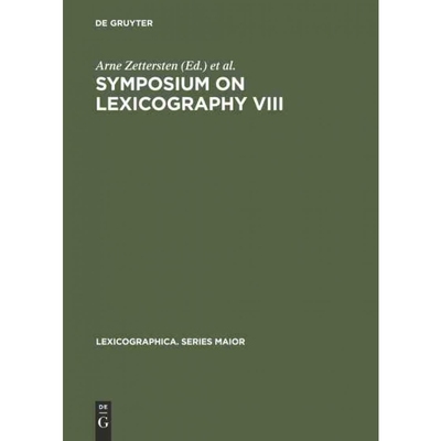 按需印刷DEG Symposium on Lexicography VIII[9783484309906]